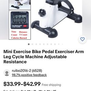 Mini exercise bike